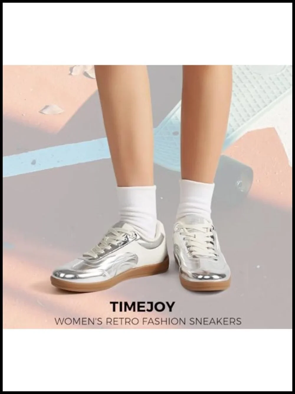 Vintage Retro Fashion Sneakers Non-Slip Lace-Up Casual Comfort Walking Shoes